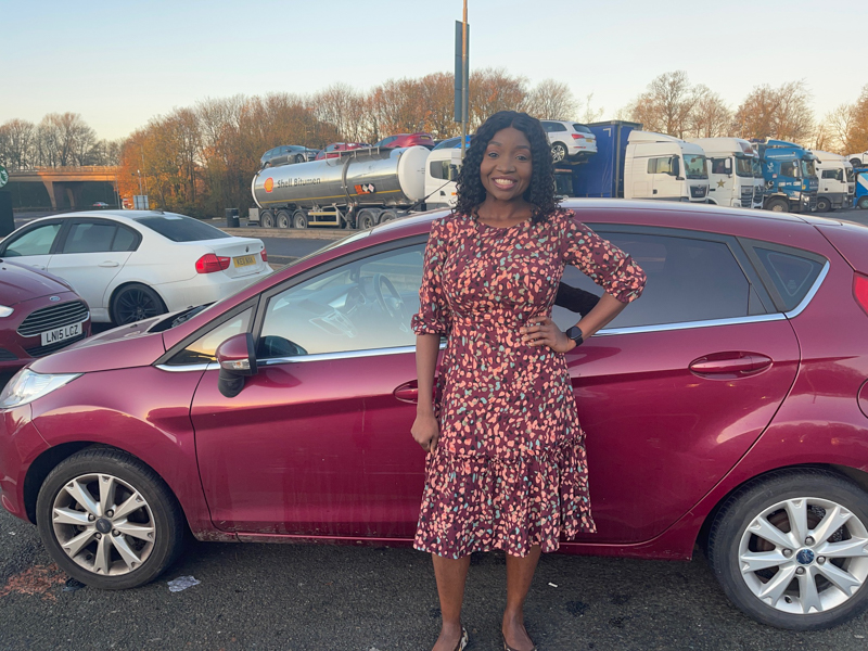 Esther’s “Polished Pebbles” dress