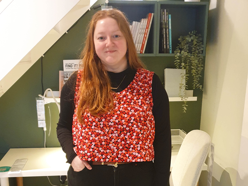 Gemma’s Hacked Peplum Top